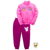 10-378201 "SWEET GIRL" Костюм для девочки, 3-7 лет, розовый\вишня 10-378201 "SWEET GIRL" Костюм для девочки, 3-7 лет, розовый\вишня